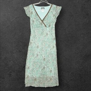 Vintage Believe Dress Women’s Floral Size 8 Midi Fairy Fairycore Beaded Babydoll